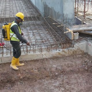 termite treatment before pouring slab