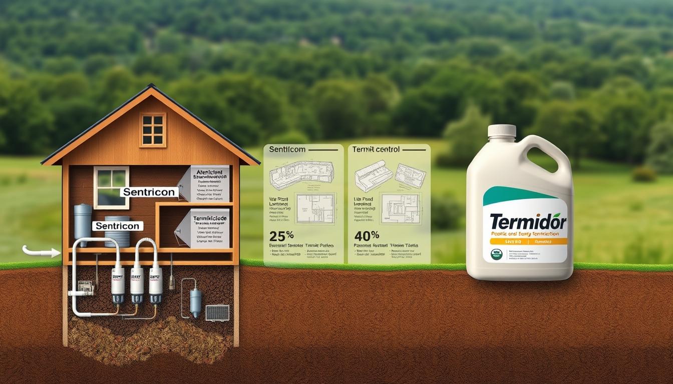 Sentricon vs Termidor termite control methods