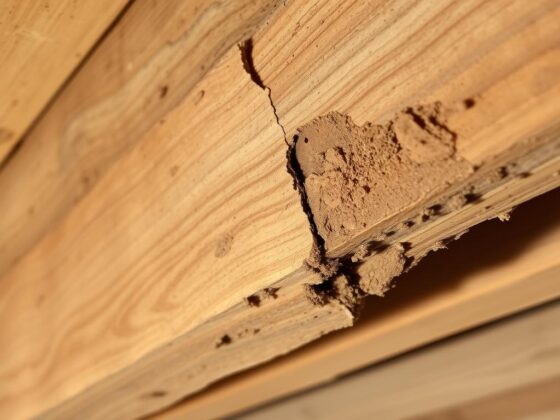 Termite damage to wooden structure in Boise home affected by seasonal weather