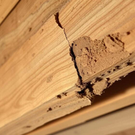 Termite damage to wooden structure in Boise home affected by seasonal weather