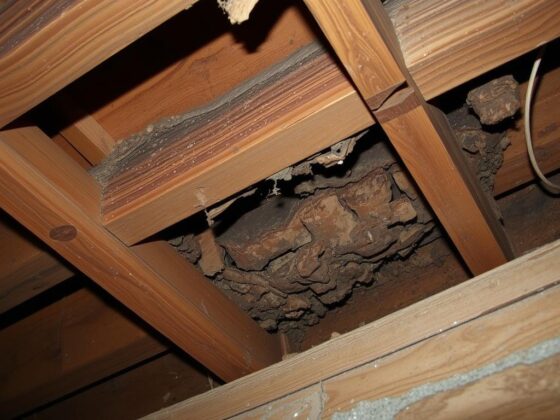 Termite damage to wooden structure in Springfield MO home