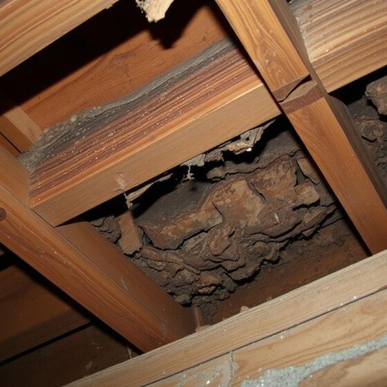 Termite damage to wooden structure in Springfield MO home