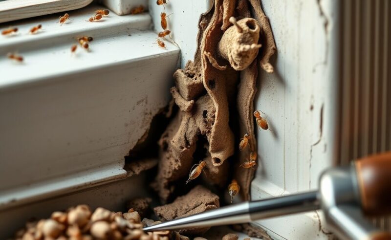 Termite Mud Tubes: What They Look Like and What They May Mean editorial featured image showing termite inspection and property-risk planning context
