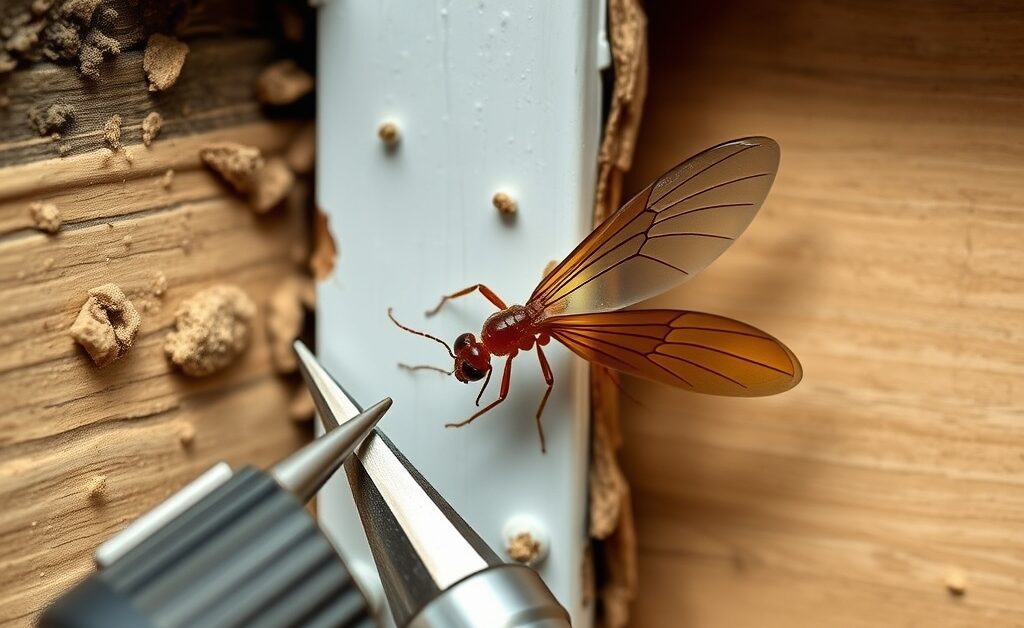Termite Swarmers Indoors: What It Means and What Not to Do editorial featured image showing termite inspection and property-risk planning context